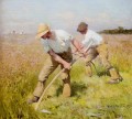 The Mowers modern peasants impressionist Sir George Clausen